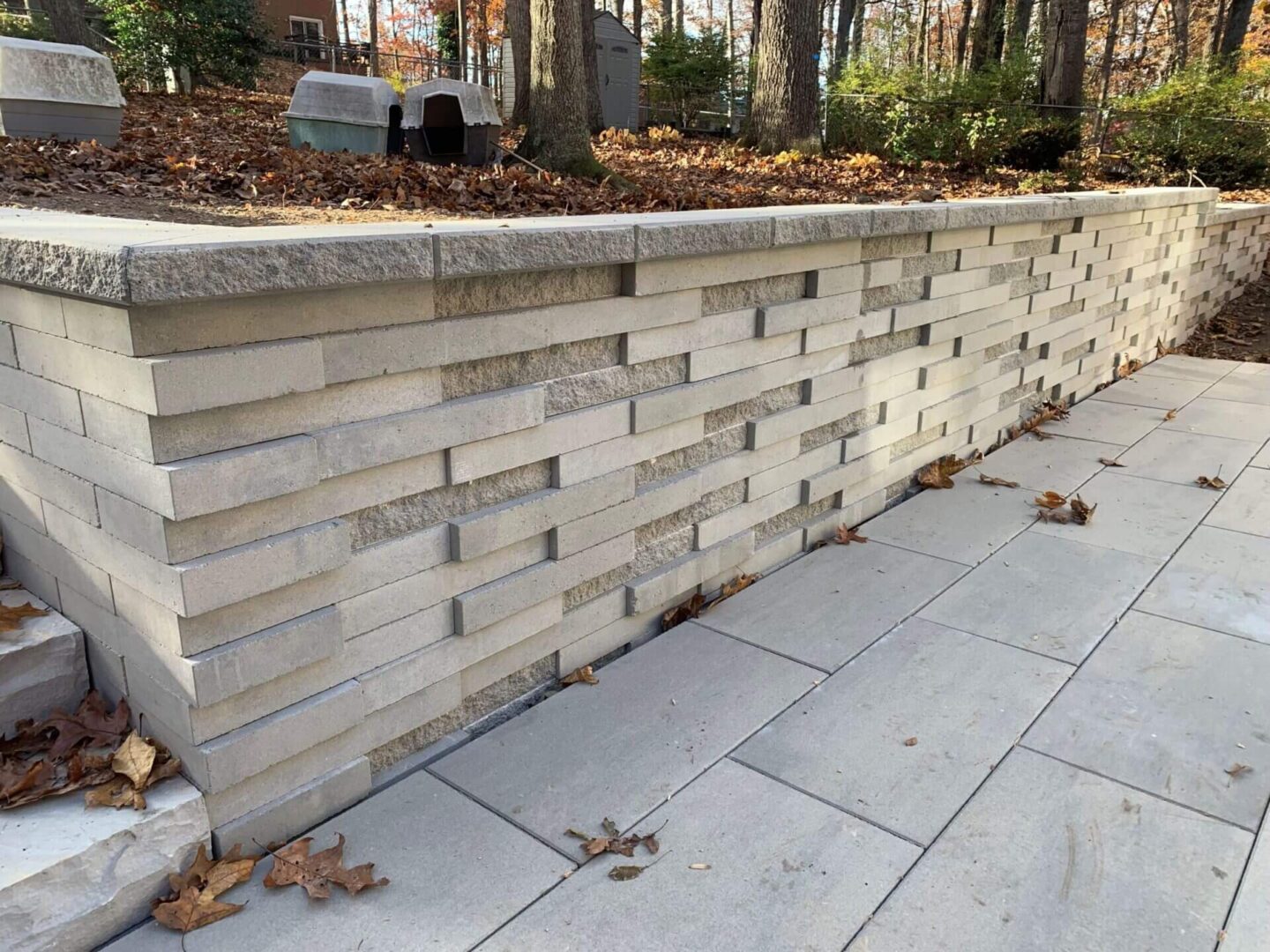 Compound Walls with Stone Cladding