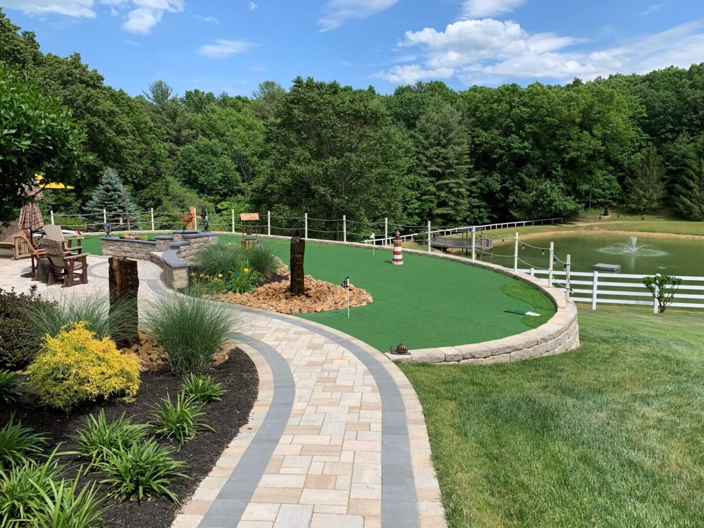 beautiful landscape by Green Acres LLC Landscapes Architects